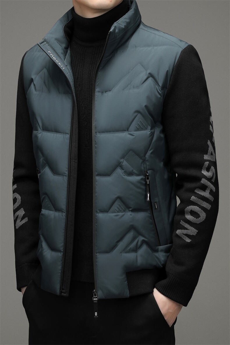 V9161钱塘2020-3羽绒服冬季鸭绒男士冬季外套加厚保暖P190,男装羽绒服,钱塘207-3