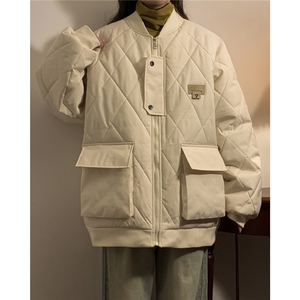 冬季2025新款港风男棉衣棉服青少年情侣装冬装中性外套S273-P118图片