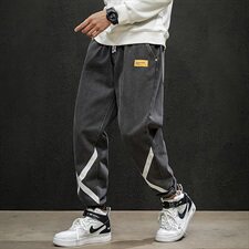 2021春季新日系黑墙大码男美式束脚交叉印花九分牛仔裤N8101-P55，男装牛仔裤，电商A001