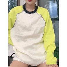 抖音--A-rui服饰--全亚麻插肩防晒cs18-TP65，男装T恤，电商A089-1