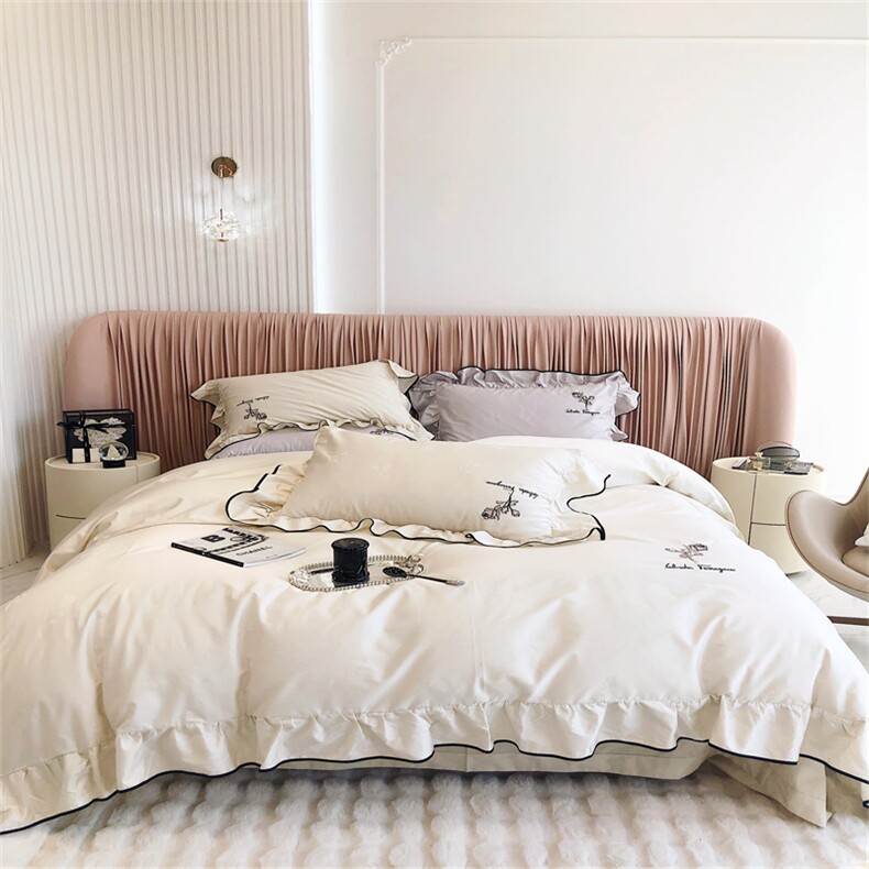 新款100支双股澳棉四件套玫瑰之恋系列，床品套件，一起卖家纺