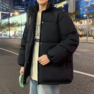 冬季立领加厚纯色棉衣男青年男士棉服潮棉袄情侣A266-MF365-P45图片