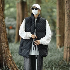 2023满印B棉衣马甲男装女装面包服棉衣保暖马夹拉链立领MF037-P57，男装棉衣，星座412
