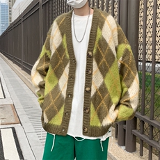 毛衣男春秋季韩版潮流宽松情侣款百搭针织衫开衫外套MY0203-P55，男装针织衫/毛衣，星座308B-1