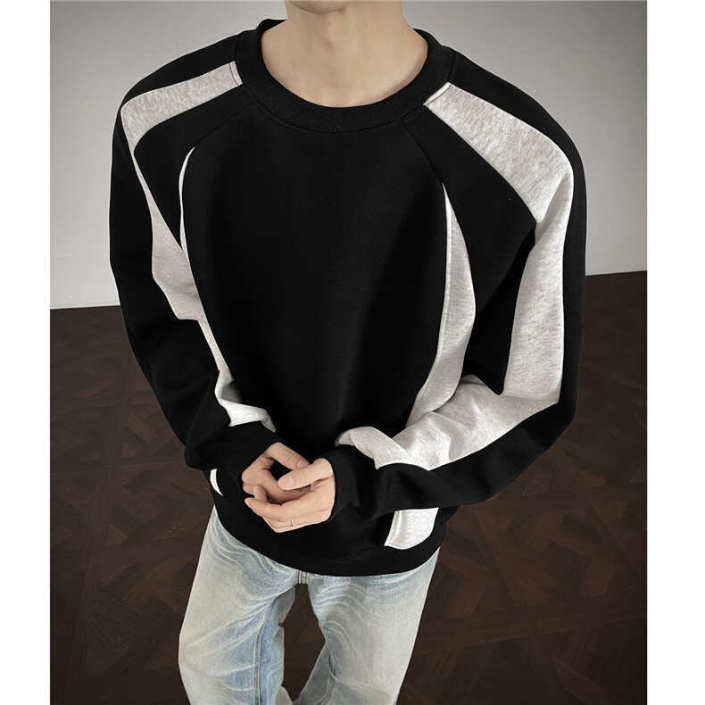 重磅全棉结构款450克撞色拼接卫衣硬挺短宽外套男RH5348-P43，女装短外套，星座610B-1