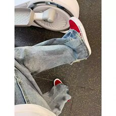 美式复古水洗做旧宽松直筒牛仔裤休闲百搭513ACK1045P40，男装牛仔裤，星座513A