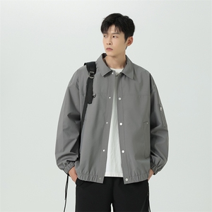 SJ311B-1-JK8802-P55控89秋季新款夹克外套男翻领户外休闲上衣图片