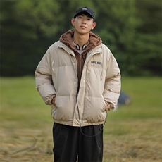 网络图现货美式覆古假两件连帽高级感加厚情侣装面包服J8090-P70，男装卫衣，星座715-7