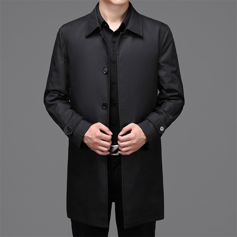 BW6623钱塘2020-2中年男士秋冬季新款百搭商务休闲风衣外套P250,男装风衣,钱塘207-2