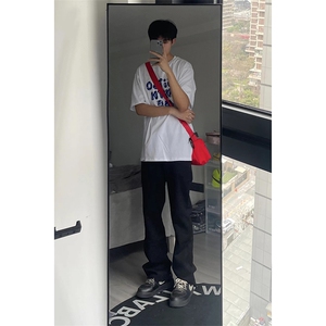 B221 美式ins高街暗黑小众修身毛边微喇牛仔裤 LK23004-P55 控78图片