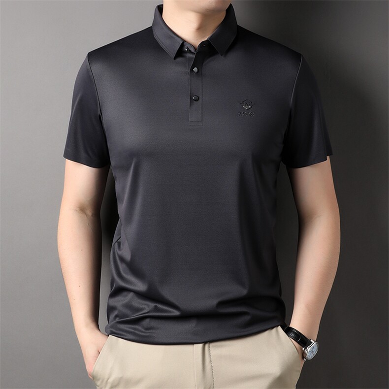 保罗t恤男士半袖衬衫领Polo衫短袖2023新款夏季翻领商务衣服体恤,男装T恤,电商B212（原钱塘6029）