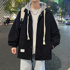 设计感新款连帽夹克男士ins美式休闲宽松潮流青年复古外套，男装夹克，星座1210-1