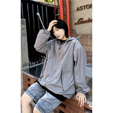 港风大码日系男女户外薄款休闲连帽防晒服XZ213-JKFS01-P55控78，男装防晒衣，星座213