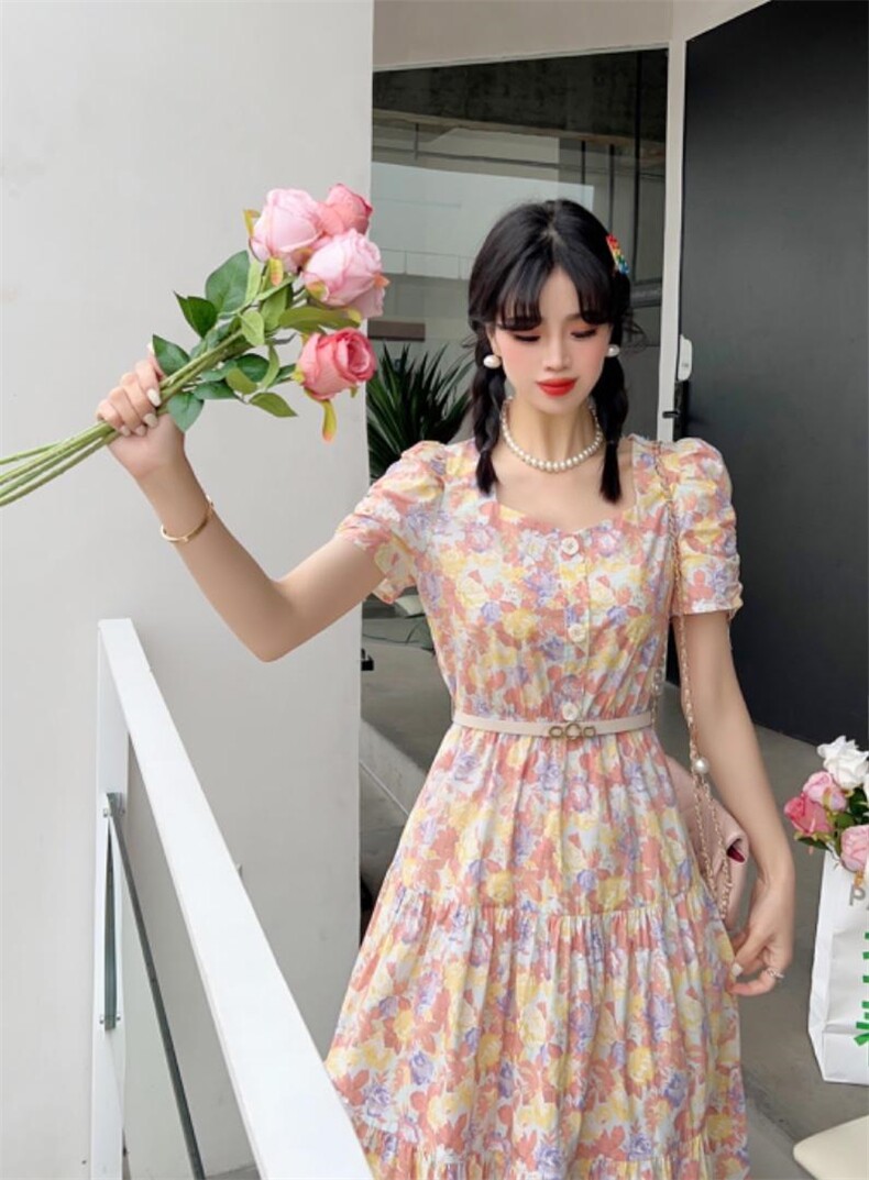 现货夏款连衣裙，女装连衣裙，韩伊雪