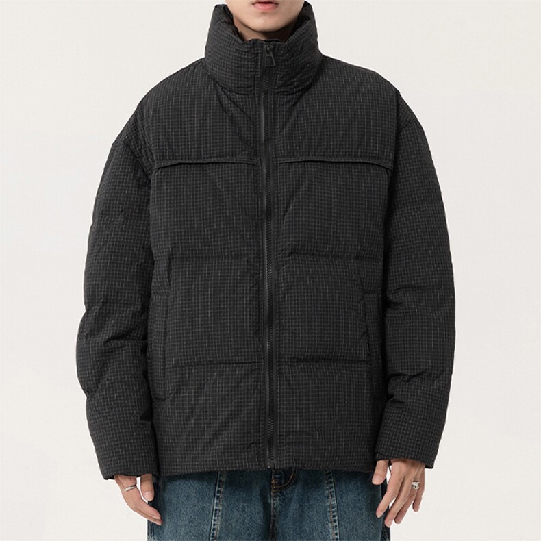 新标90白鸭绒简约休闲立领外套纯色加厚羽绒服ESY0212-P210,男装羽绒服,电商B306