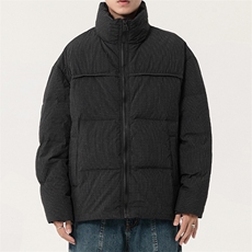 新标90白鸭绒简约休闲立领外套纯色加厚羽绒服ESY0212-P210，男装羽绒服，电商B306