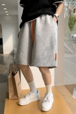 夏季纯色宽松薄款短裤中性休闲五分裤运动裤A125-6605-P30，男装牛仔裤，电商A125