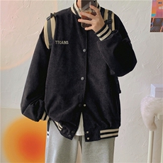 秋季学院风棒球服男女ins复古宽松情侣港味夹克上衣潮W1442-P58，男装夹克，星座512-4