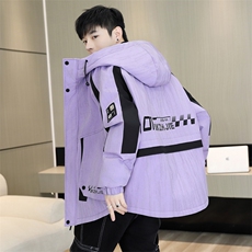 秋冬男式加绒加厚夹克男时尚派克服加厚棉衣男外套MY8650-P93，男装夹克，星座310B