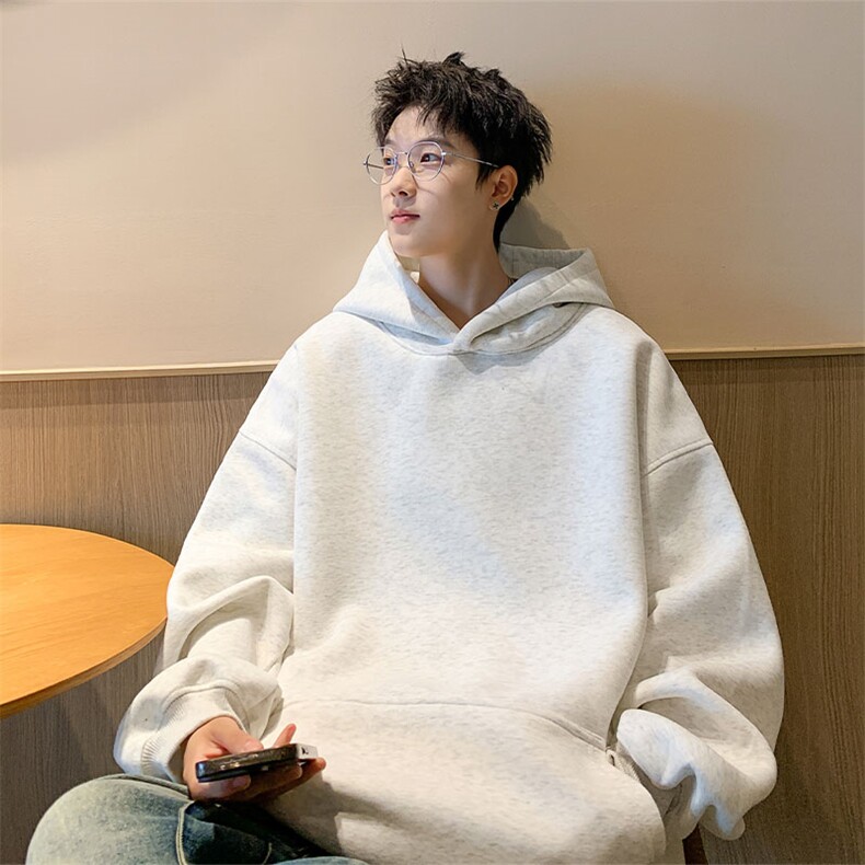高品质重磅400克加厚连帽开衫休闲卫衣男SY625P48加绒P55,男装卫衣,电商基地A086