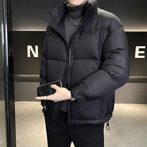 90%标白鸭绒 2025冬季高品质无胆穿刺宽松羽绒服外套M675-P360图片