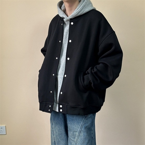 现货-2025春季新品百搭夹克男休闲纯色棒球服外套-AJ2414 -P105图片
