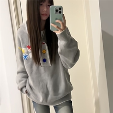连帽百花绒刺绣毛衣男打底衫长袖保暖内搭针织衫513AMY2694P70，男装T恤，星座513A