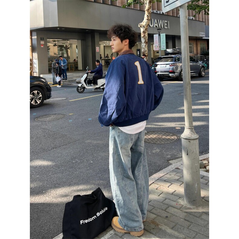 【有货】716CC-特P70美式街头底特律刺绣立领夹克外套男女,男装夹克,星座1007（原301D）