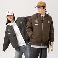 外27-2日系贴标美式棒球服棉衣MY16-P165，男装棉衣，新杭派外27-2