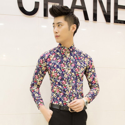 四季款精神小伙男士衬衫长袖上衣c05---p19，男装衬衫，星座102C-1(原星座100)