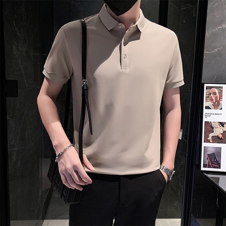 TX02-特P38 男T恤夏季短袖半袖新款上衣夏装半截袖POLO衫-1杏控58图片