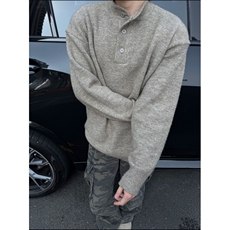 几万现货高品质亨利领套头毛衣针织衫打底衫M607-P45特，男装针织衫/毛衣，星座1212