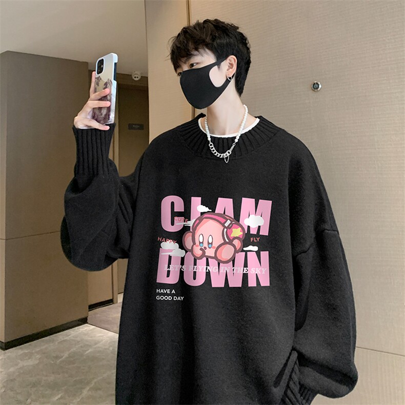 半高领毛衣男士大码针织衫男毛线衣男M18318-P45加绒款-P65,男装针织衫/毛衣,电商A040