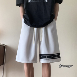 XZ616 夏季新款十字架冰丝短裤休闲五分裤 TY862 P35控48图片