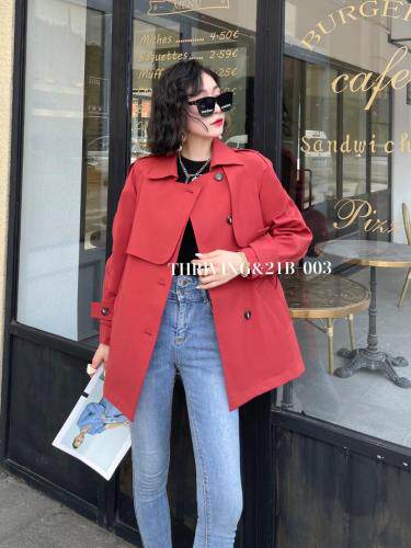 短款风衣外套，女装风衣，斯瑞威