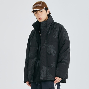 冬季立领宽松保暖羽绒外套潮牌小熊羽绒服A305-3711-P180控269图片