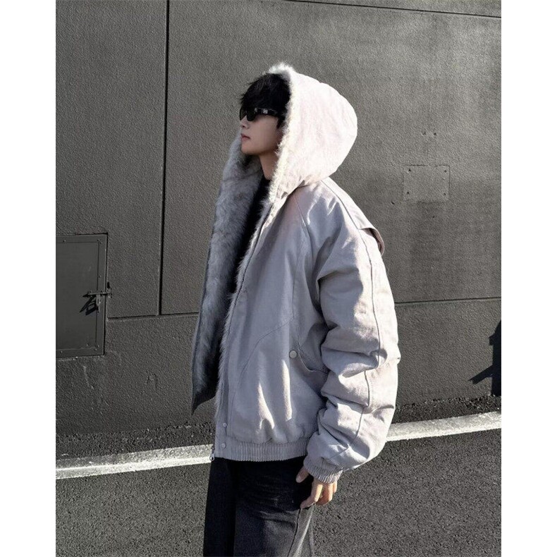 新款冬季棉衣保暖休闲潮牌帅气连帽杉外套-MY6153,男装棉衣,星座1002-2