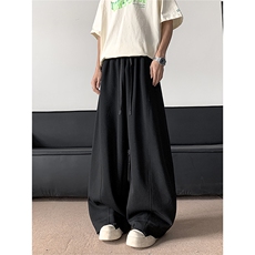 新款宽松休闲裤男韩版潮流百搭裤子拖地长裤K813-P40，男装休闲裤，星座308B-2