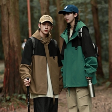 Cityboy情侣时尚连帽冲锋衣外套夹克团体班服，男装夹克，星座301D-5(原星座1415）