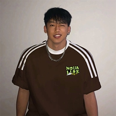 夏季美式高街重磅纯棉三条杠织带撞色男女短袖T恤ZD305-特P30，男装T恤，电商A486