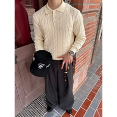 网图春款老钱风cleanfit双褶西裤休闲裤CK859/特P53，男装西裤，电商B350