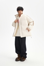 ！冬季条纹五防立领加绒加厚棉衣情侣撞色棉服外套MY7777-P68，男装棉衣，星座610B-1