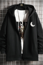 KS21055-P38连帽开衫卫衣男运动外套大码班服网格挂拍，男装卫衣，电商A040A