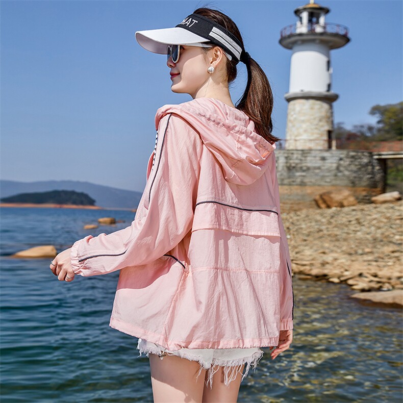 防晒衣女款夏2025新款宽松户外百搭轻薄透气防晒服时尚防晒衫外套，女装防晒衣，可可小西