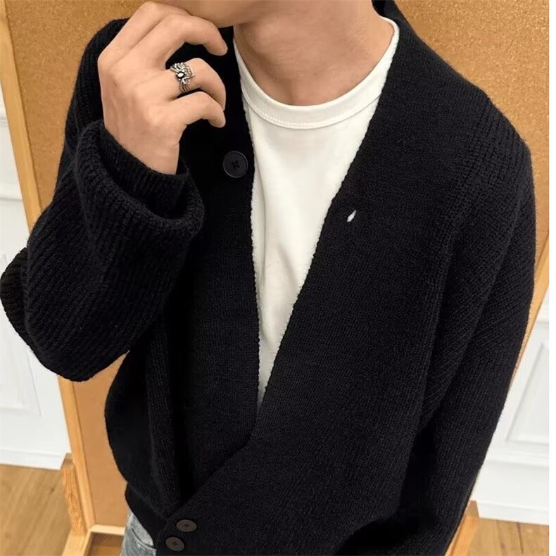 秋冬针织衫道袍毛衣开衫老钱百搭松弛感上衣外套男休闲24066-p58,男装针织衫/毛衣,星座1008