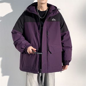 新款港风棉服大口袋宽松时尚港风青少年棉袄外套MY9305-P-95图片