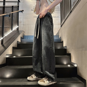 男潮流复古慵懒风直筒宽松男长裤KK289-P50图片