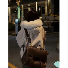 可拆毛领皮衣棉服男女款冬季加棉棒球服外套美式高级感棉衣夹克，男装夹克，星座506A