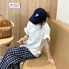 万针全刺绣工艺抖音得物高品质260克重磅纯棉双纱美式高街短袖T恤，男装T恤，电商A486