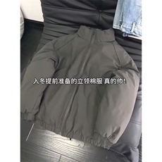 现货冬季美式休闲加厚雪山外套夹克立领纯色三防户外工装棉服，男装夹克，电商A486